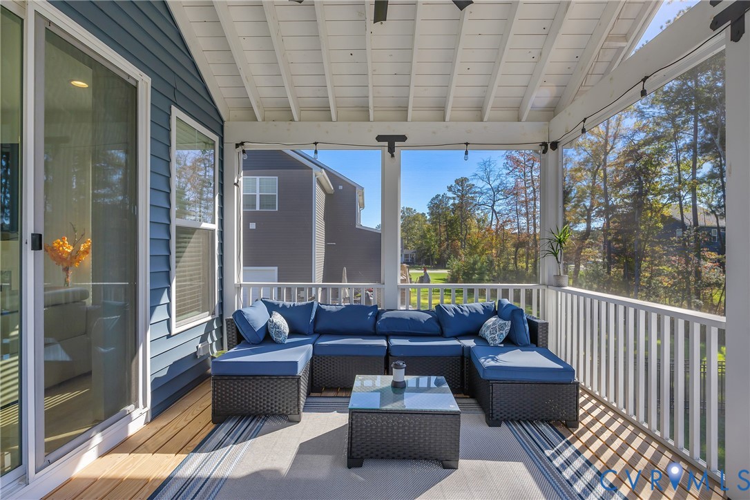 9400 Kinnerton Drive Midlothian, VA 23112 - Photo 30 of 43 a balcony with furniture and a potted plant