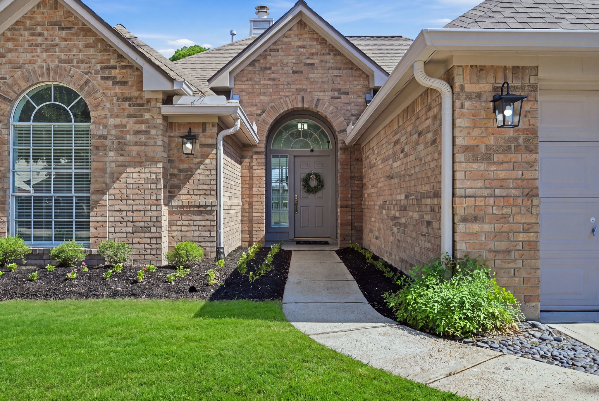 Lawn has been digitally enhanced to show potential.