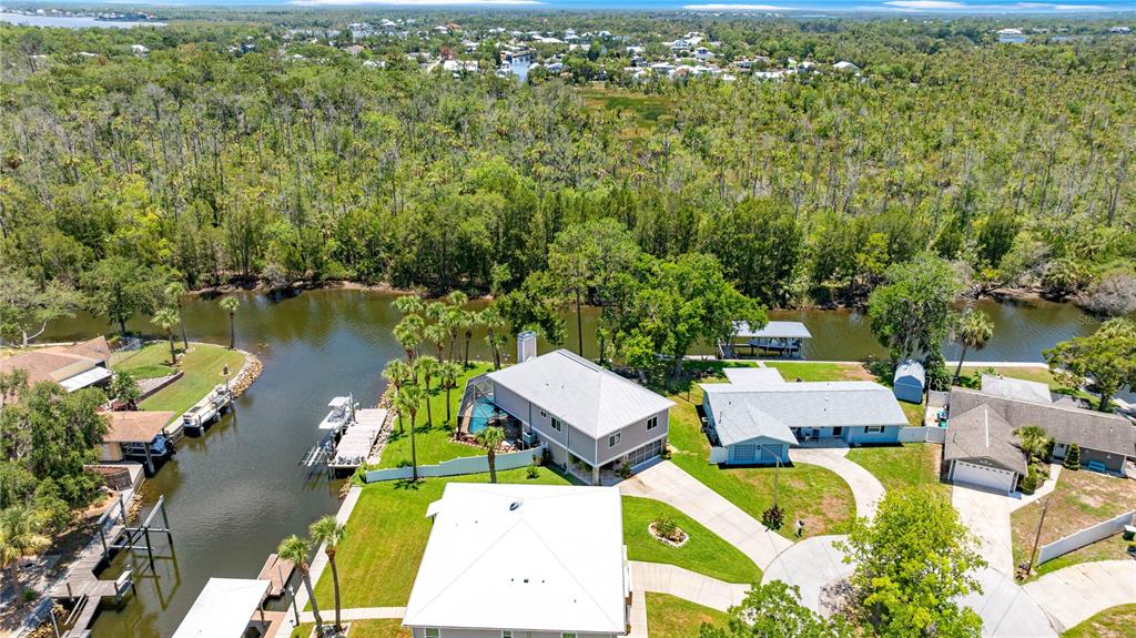 3817 North Calusa Point Crystal River, FL 34428 - Photo 47 of 54 an aerial view of residential house with outdoor space and lake view