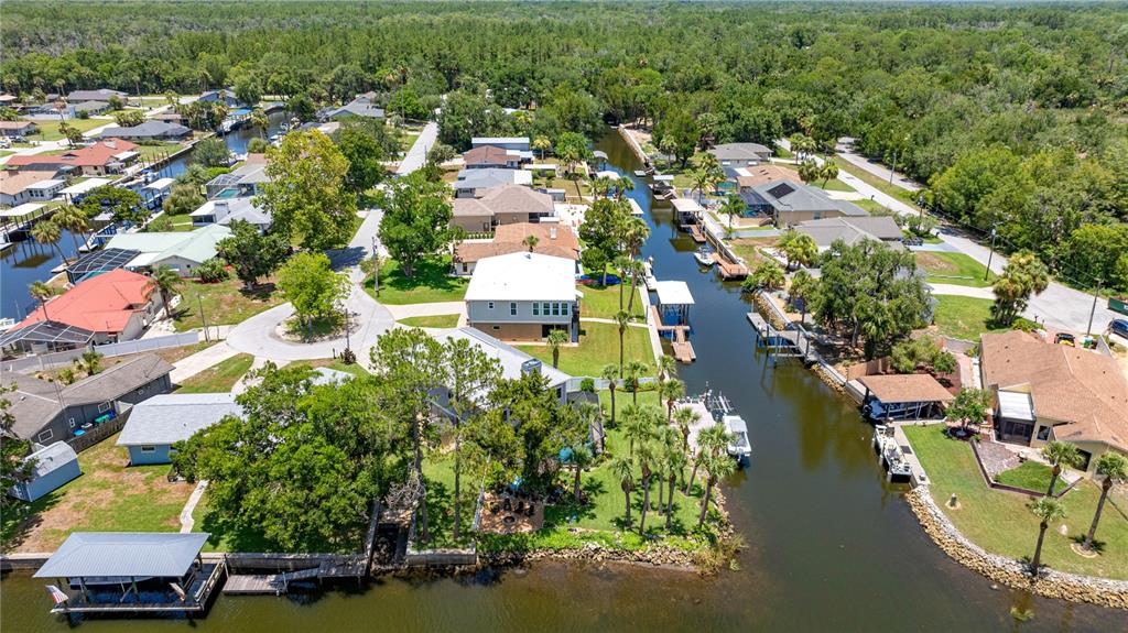 3817 North Calusa Point Crystal River, FL 34428 - Photo 48 of 54 an aerial view of residential houses with outdoor space and trees