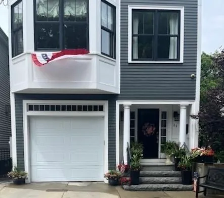 a view of a entryway door front of house