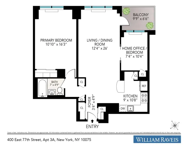 $750,000 | 400 East 77th Street, Unit 3A | Lenox Hill