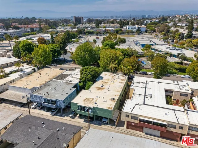 an aerial view of a residential apartment building