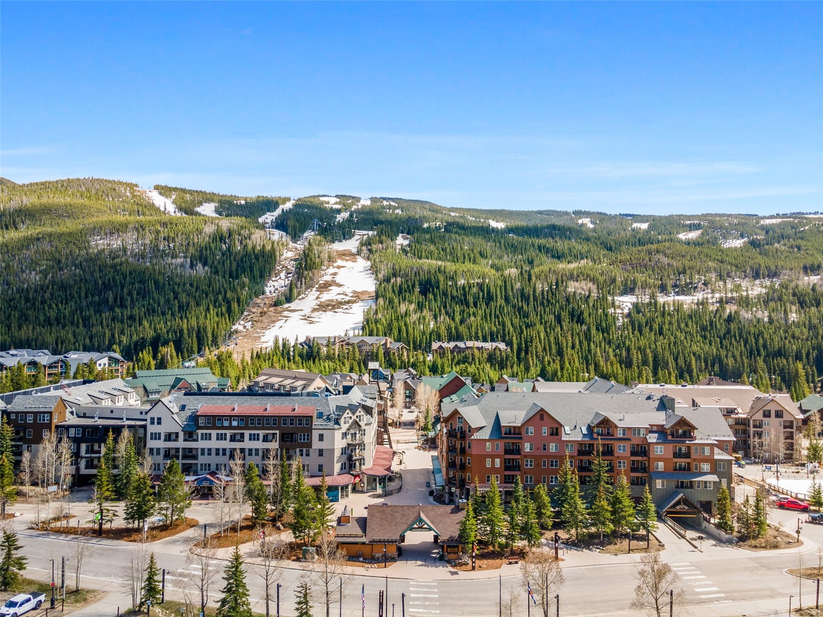 240 Tennis Club Road, Unit 1677 Keystone, CO 80435 - Photo 43 of 46 Aerial view of Keystone Mountain