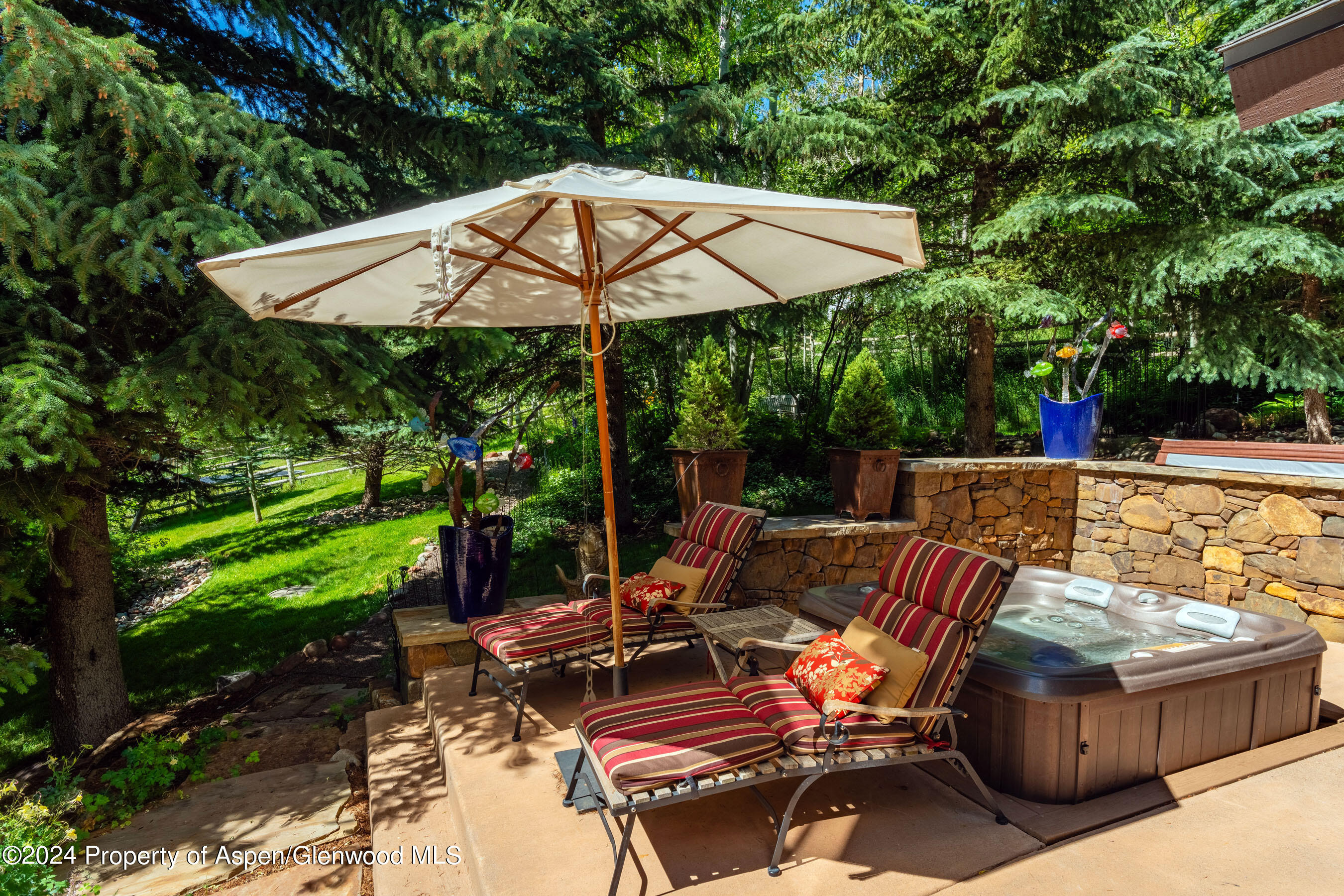 389 Elk Mountain Drive Redstone, CO 81623 - Photo 25 of 64 a view of backyard with seating space and wooden floor