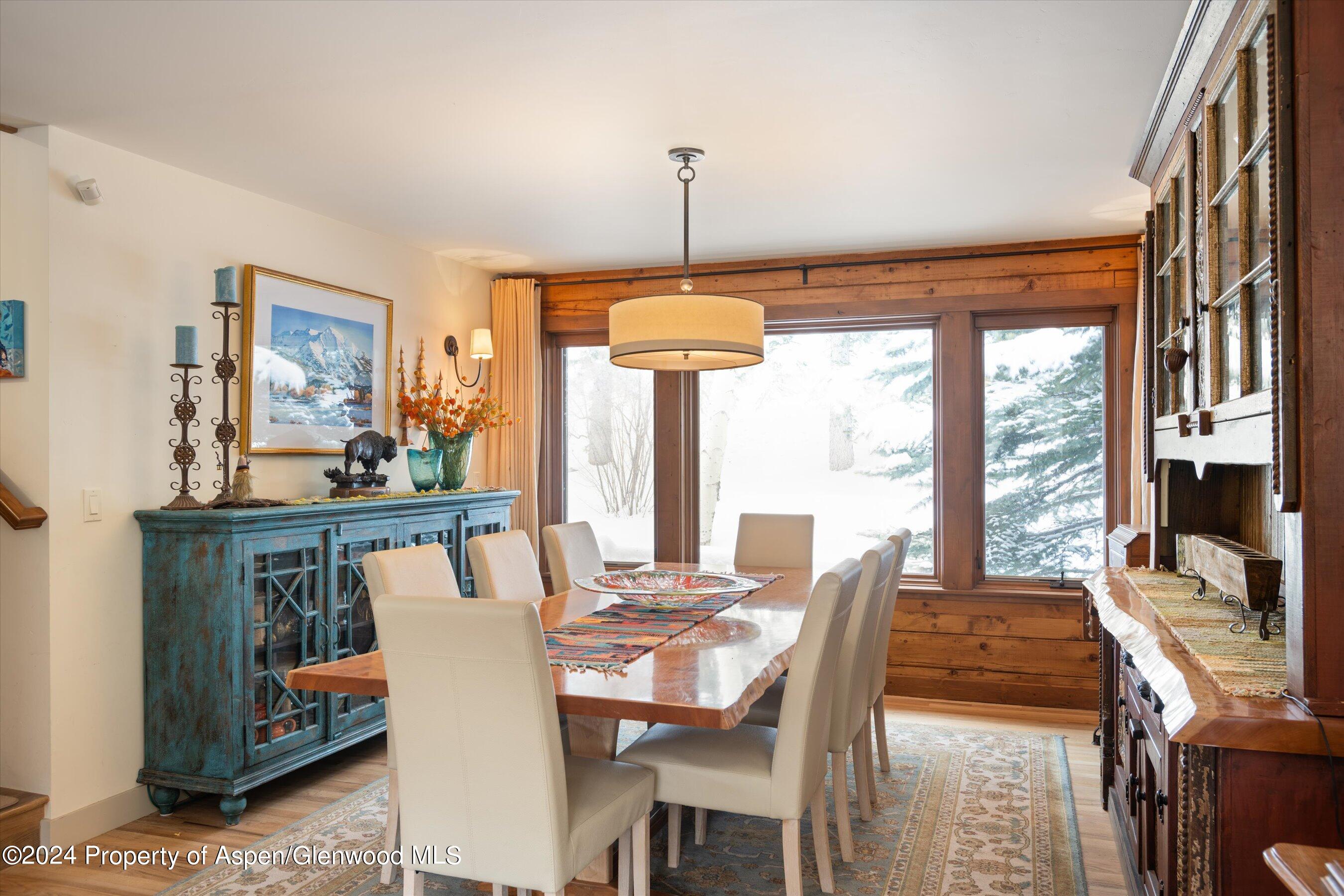 389 Elk Mountain Drive Redstone, CO 81623 - Photo 36 of 64 a view of a dining room with furniture window and outside view