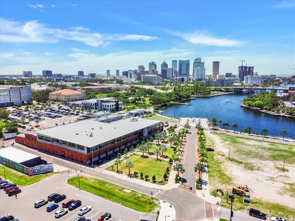 a view of a lake with a ocean view