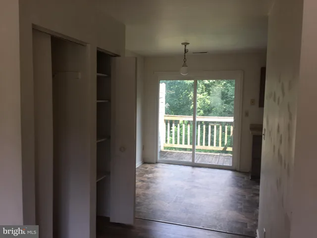 a view of a room with a porch