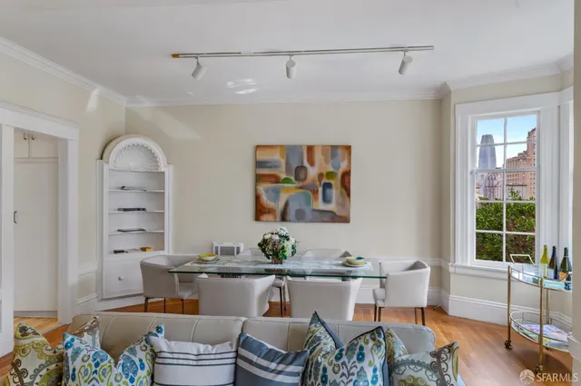 a view of a city with tall buildings