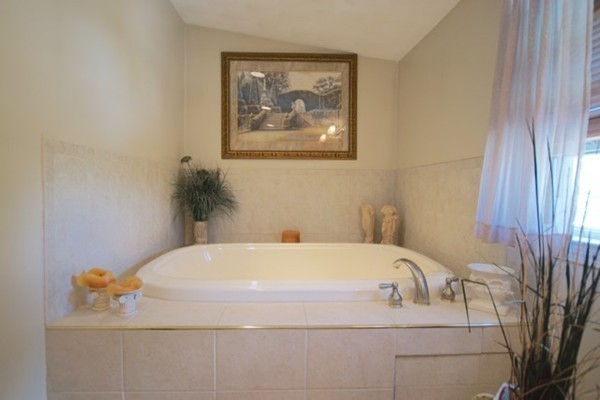 49 Faywood Avenue Boston, MA 02128 - Photo 22 of 30 a bathroom with a tub and a shower curtain