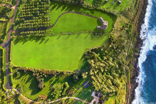 a view of an ocean from a city