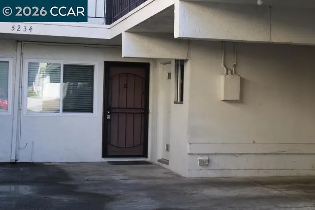 a view of front door of house