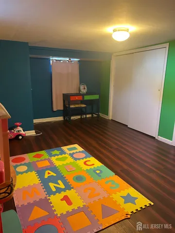 a view of swimming pool from a balcony