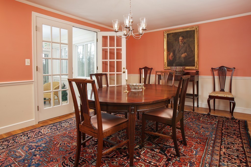 23 Norwich Road Wellesley, MA 02481 - Photo 3 of 14 a view of a dining room with furniture window and outside view