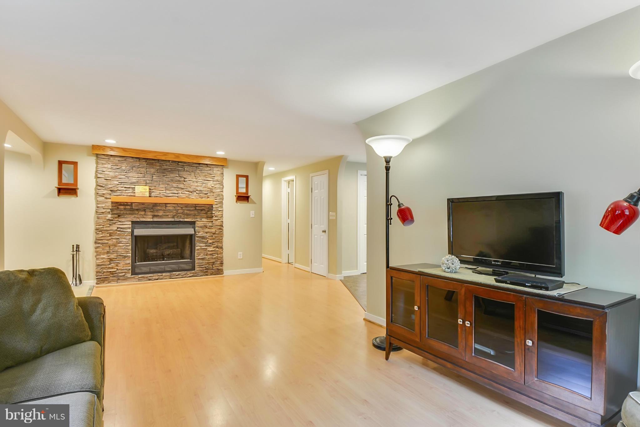 1665 Colbert Road Annapolis, MD 21409 - Photo 12 of 30 Living / Media Room with Gathering Fireplace