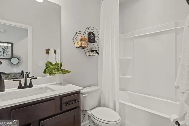 a view of small space with racks on the wall