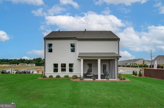 a front view of a building