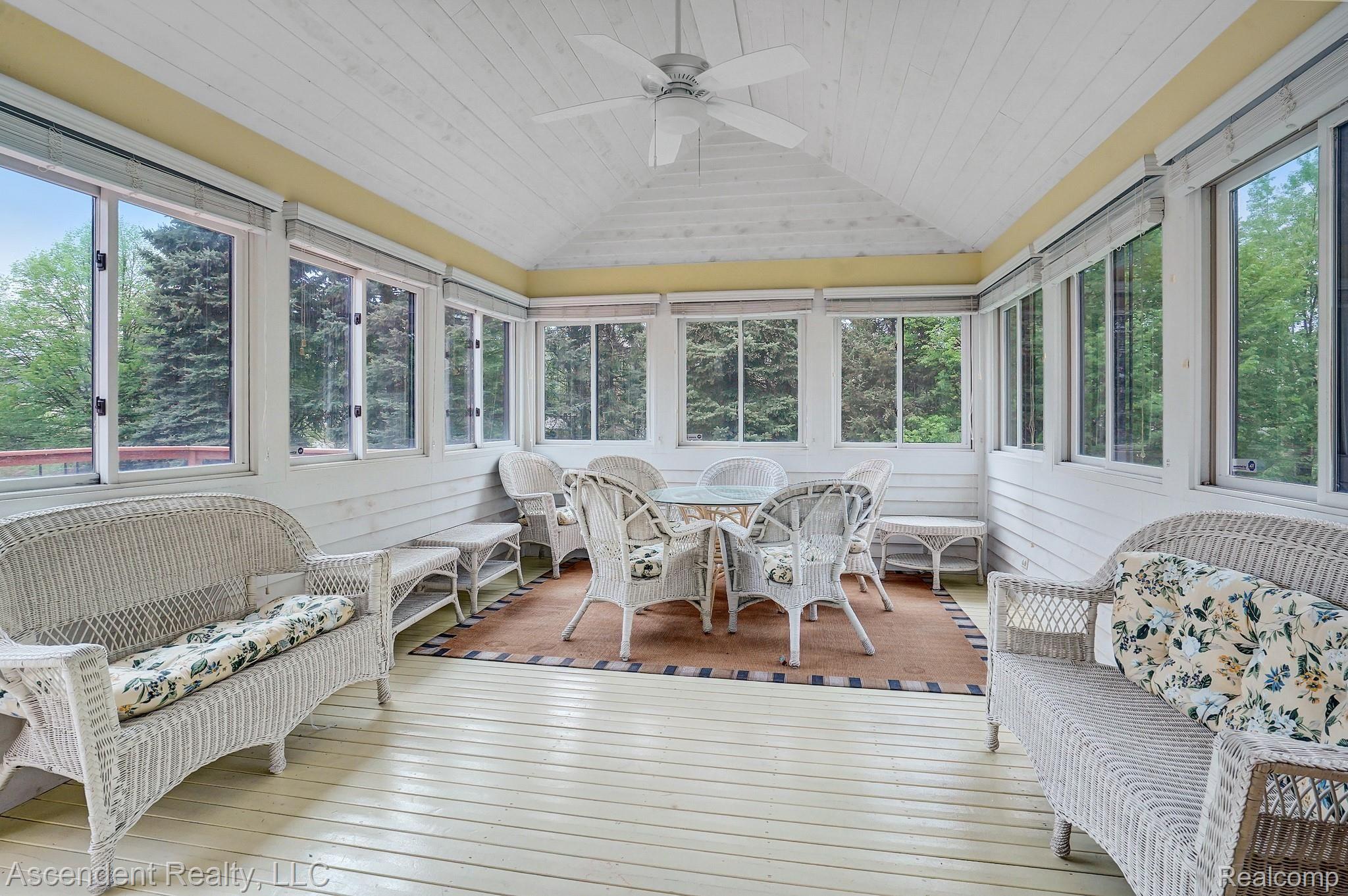 4080 Plum Lane Rochester, MI 48306 - Photo 17 of 45 Enclosed porch with ceiling fan and sliding door to kitchen.jpg