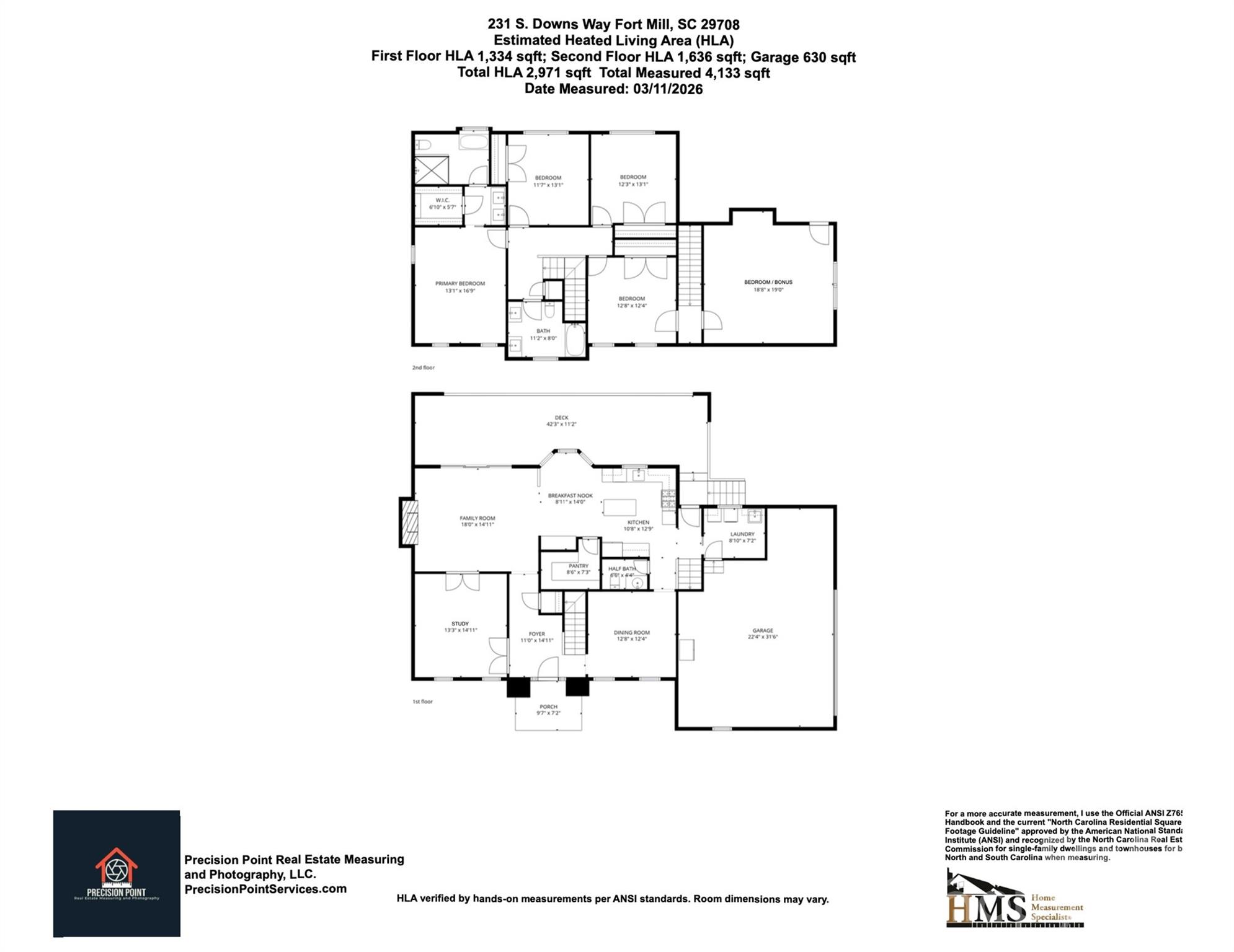 231 South Downs Way Fort Mill, SC 29708 - Photo 48 of 48 a picture of a floor plan