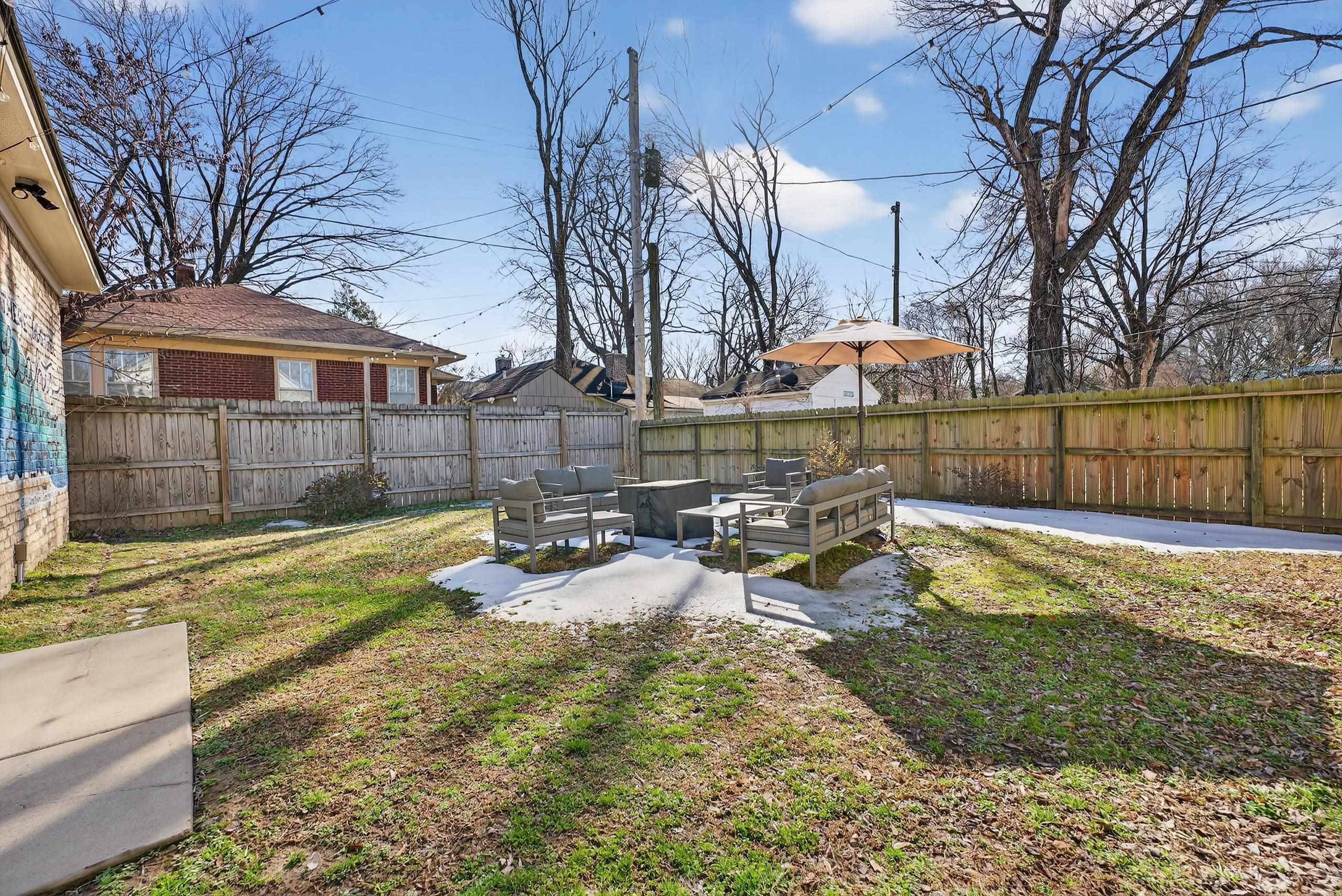 668 Hawthorne Street Memphis, TN 38107 - Photo 4 of 24 Fenced backyard featuring outdoor furniture and a patio area