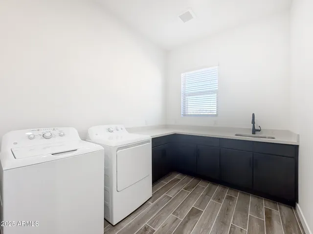 a view of an outdoor space and mountain view