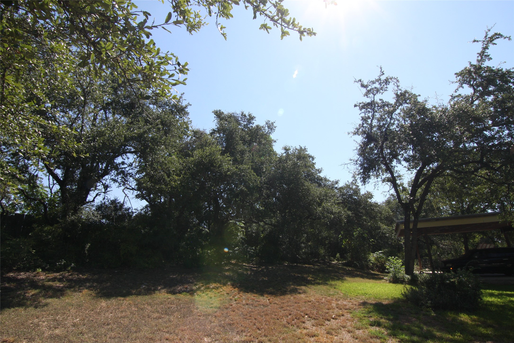 7806-7804 Indian Ridge Drive Austin, TX 78737 - Photo 22 of 40 a backyard of a house with lots of green space