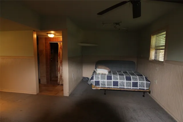 a view of backyard with green space