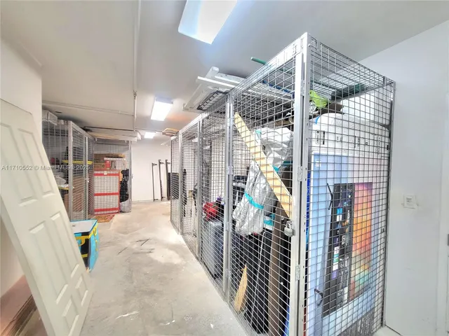 a view of a car garage