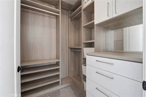 a view of walk in closet