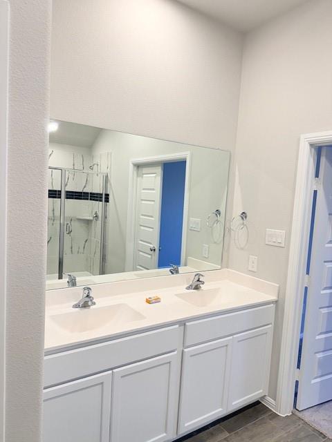 14205 Bacton Road Pilot Point, TX 76258 - Photo 16 of 19 a bathroom with a sink and a mirror