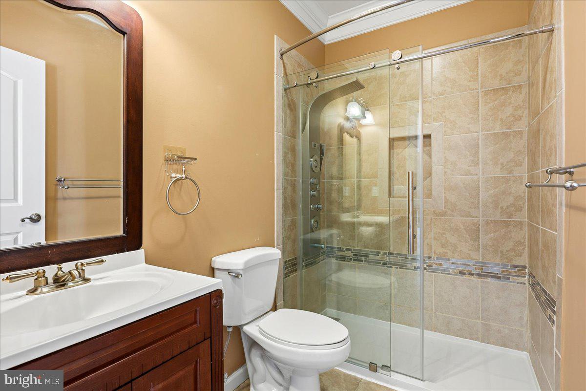 11846 Chapel Road Clifton, VA 20124 - Photo 87 of 143 a bathroom with a sink a toilet and shower
