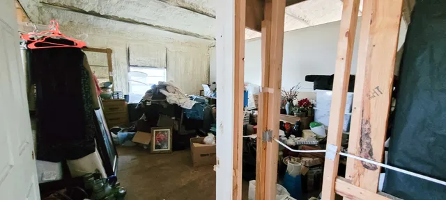 a view of a house with a window