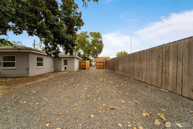 a view of outdoor space yard and covered with snow