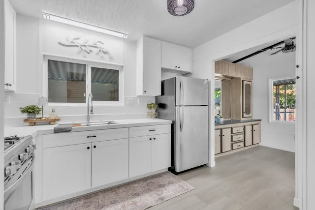 a view of a room with rack on the wall