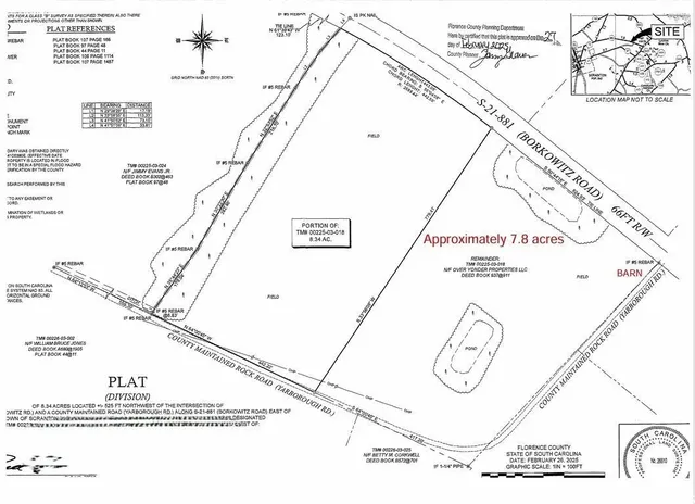 $147,500 | Red Barn Tract Red Barn Tract Borkowitz Road, Scranton, SC 29591