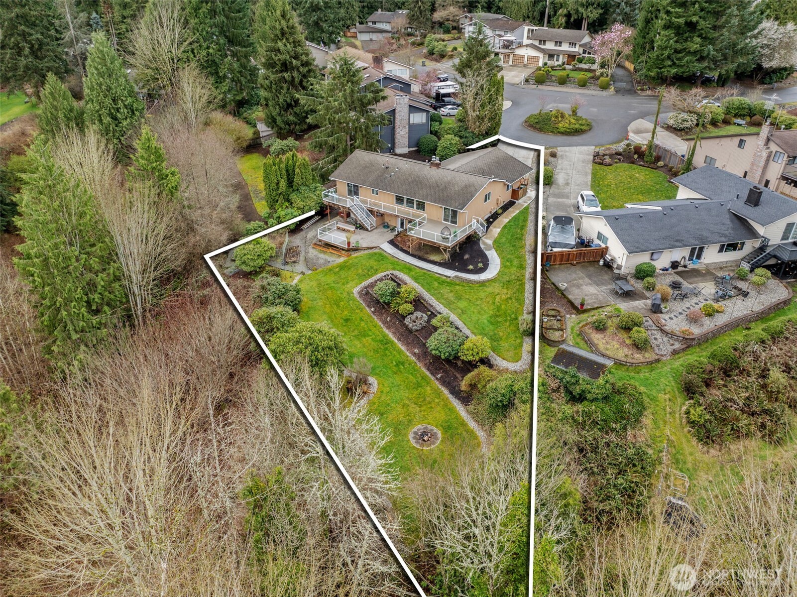 4115 105th Place Southeast Everett, WA 98208 - Photo 36 of 39 an aerial view of a house with outdoor space