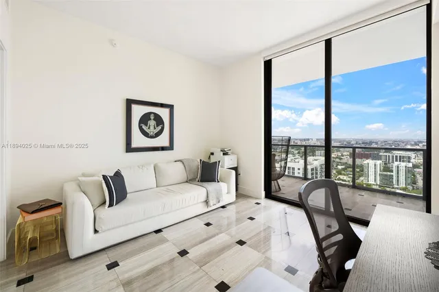 a view of city from a balcony