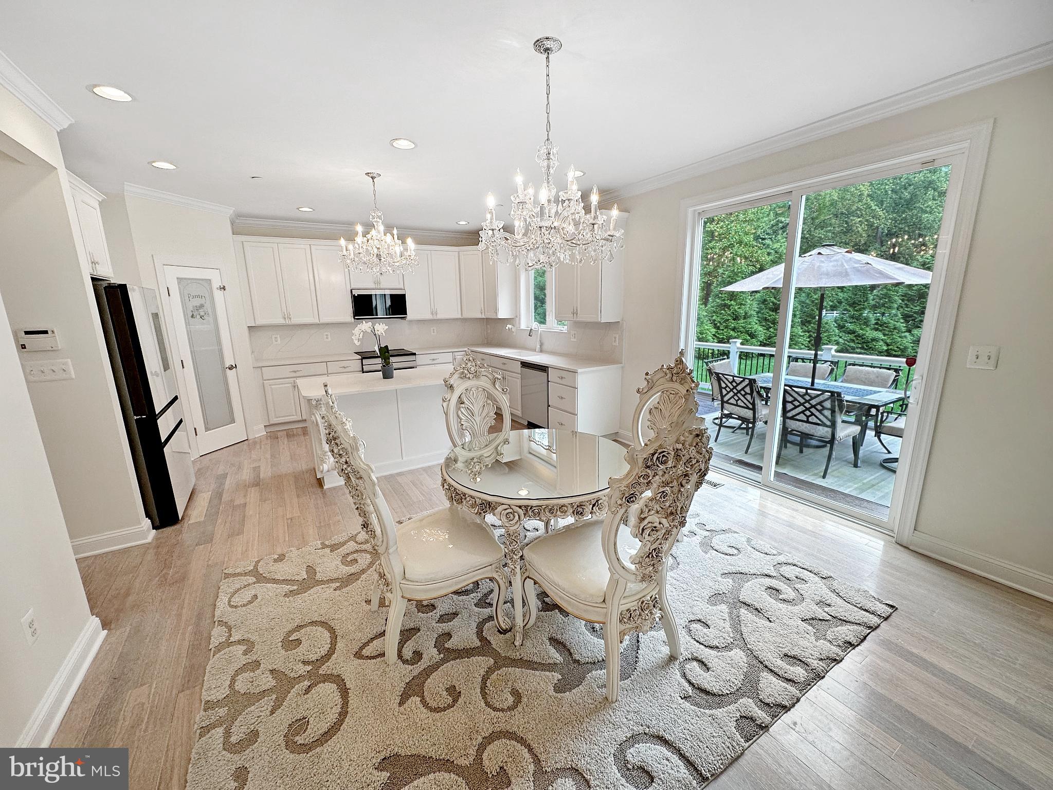 504 Teak Road Crownsville, MD 21032 - Photo 32 of 94 Eat-In Kitchen Table Space w/ Slider to Rear Deck
