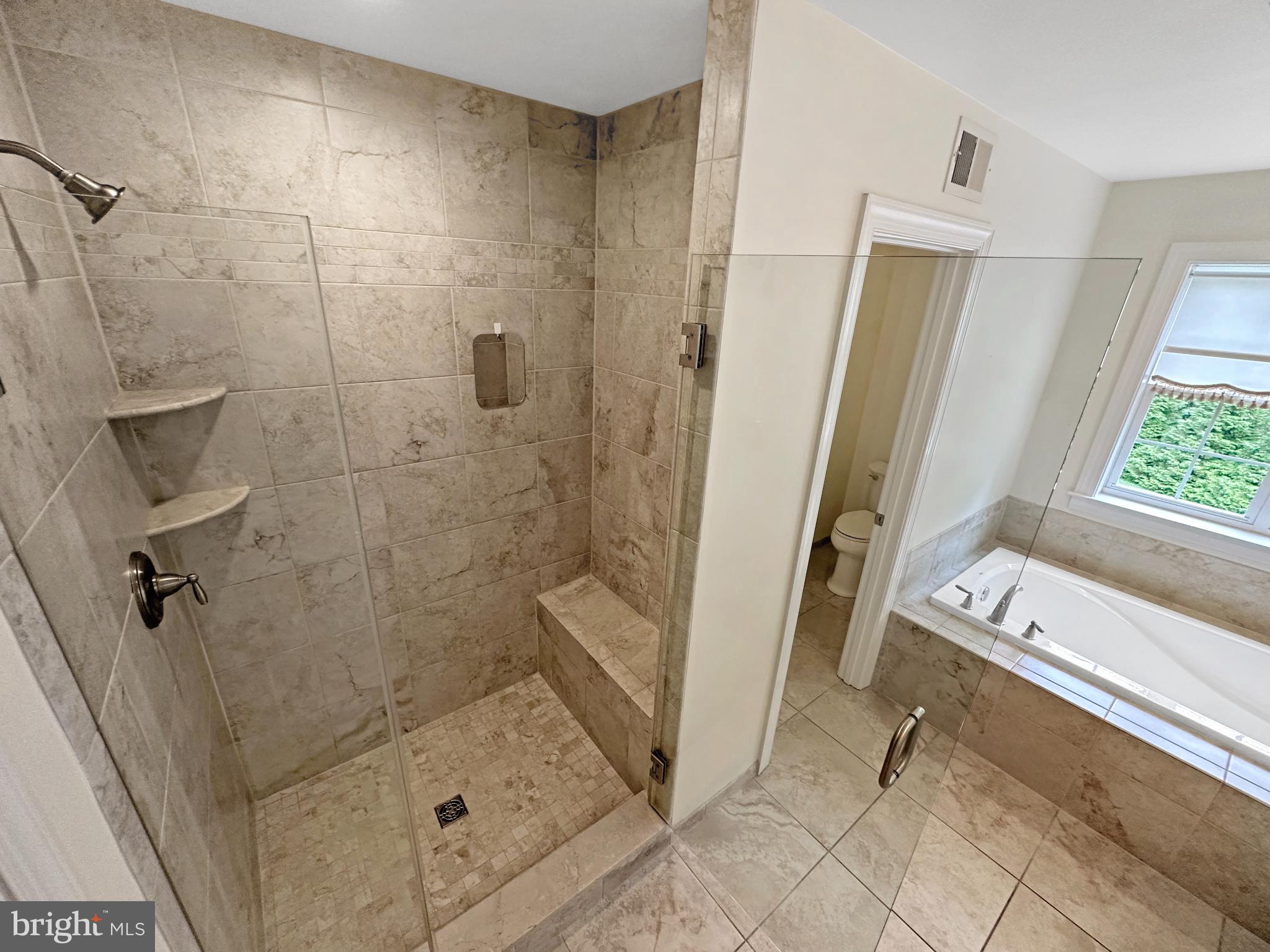 504 Teak Road Crownsville, MD 21032 - Photo 45 of 94 Tiled Walk-In Shower w/ Bench