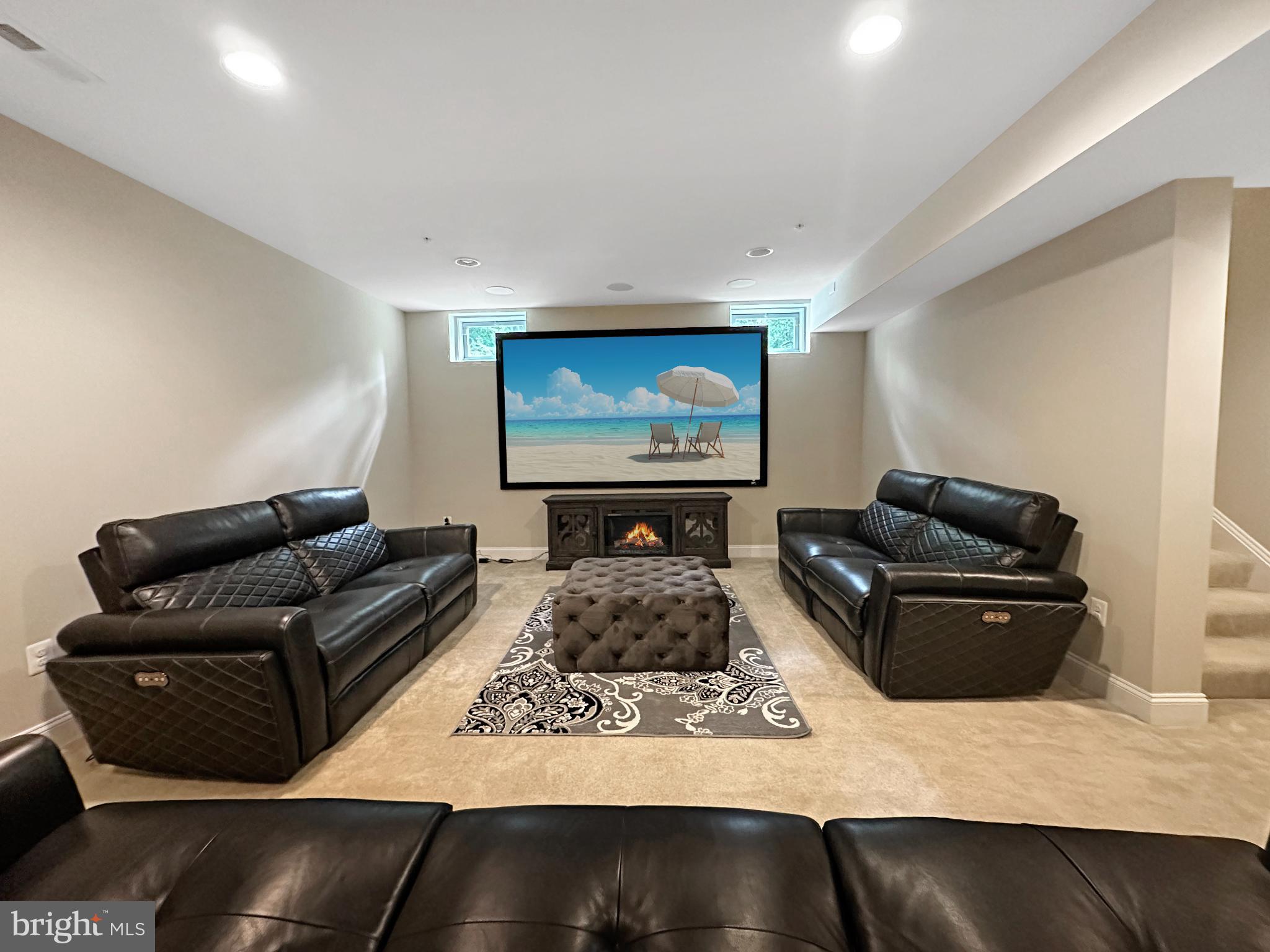 504 Teak Road Crownsville, MD 21032 - Photo 59 of 94 Huge Screen w/ Projector Conveys!