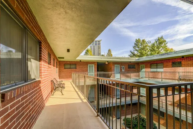 a view of a house with a balcony