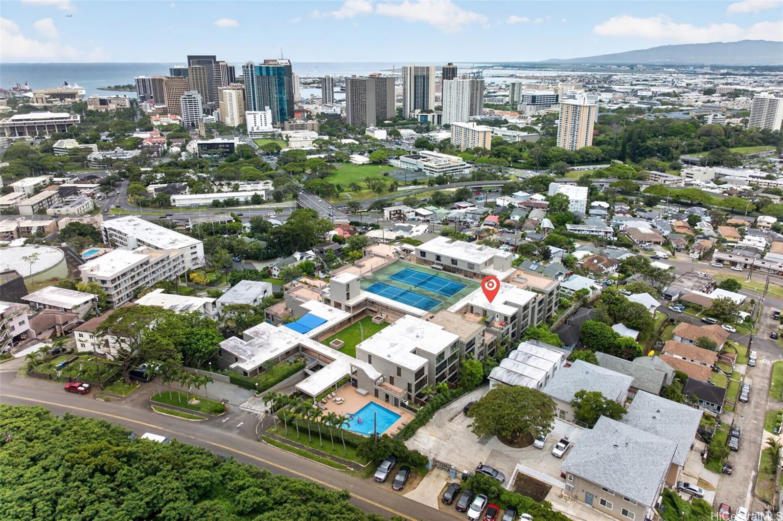 217 Prospect Street, Unit M9 Honolulu, HI 96813 - Photo 21 of 22 an aerial view of residential houses with city view