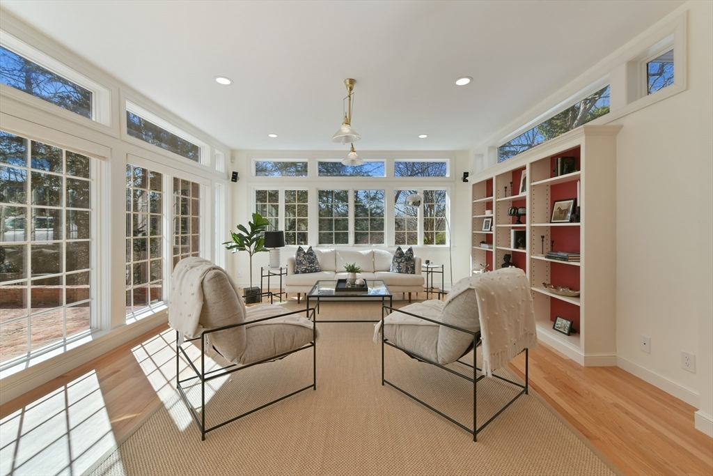 17 Laurel Road Brookline, MA 02467 - Photo 5 of 29 a living room with furniture and a large window