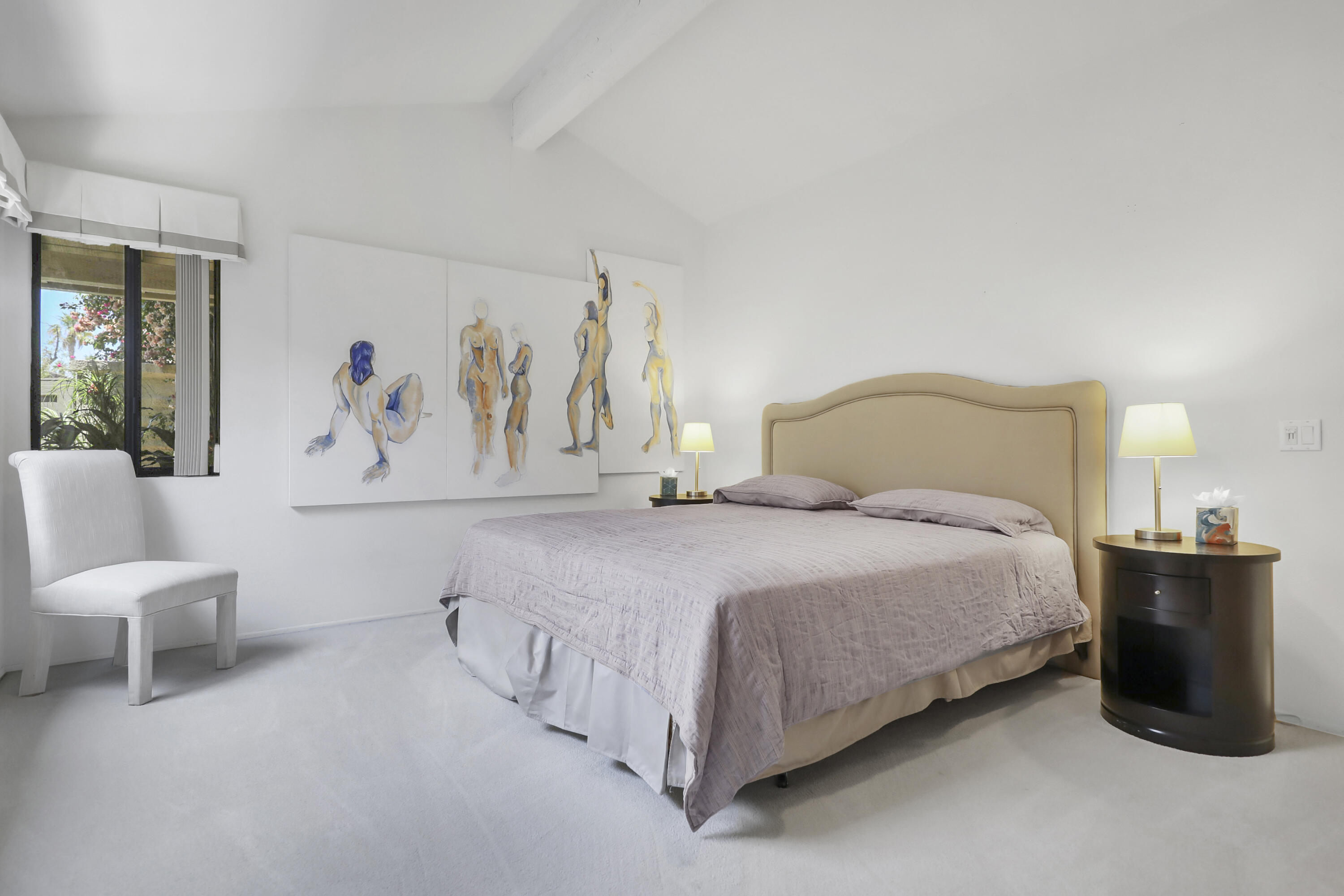 164 Deer Spring Way Palm Desert, CA 92211 - Photo 12 of 30 a bedroom with a bed and a couch