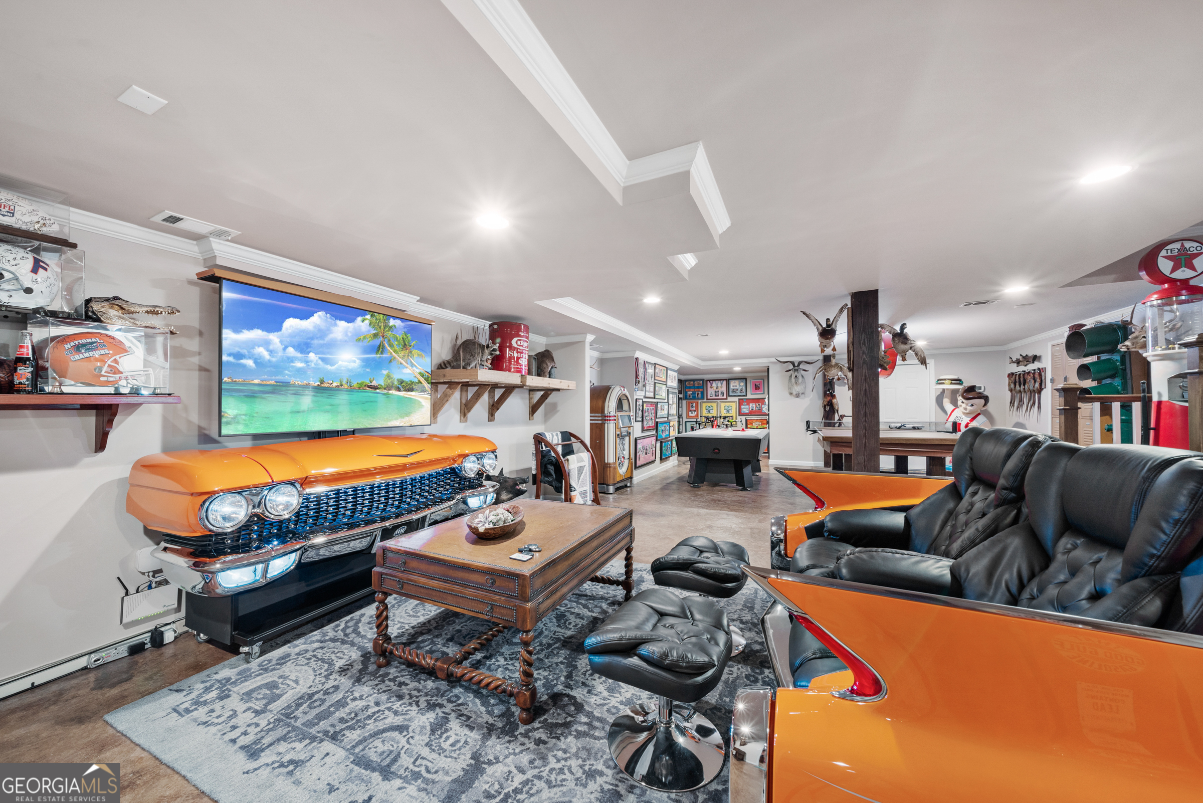 121 Grace Trace Lizella, GA 31052 - Photo 105 of 197 a living room with furniture a rug and a flat screen tv