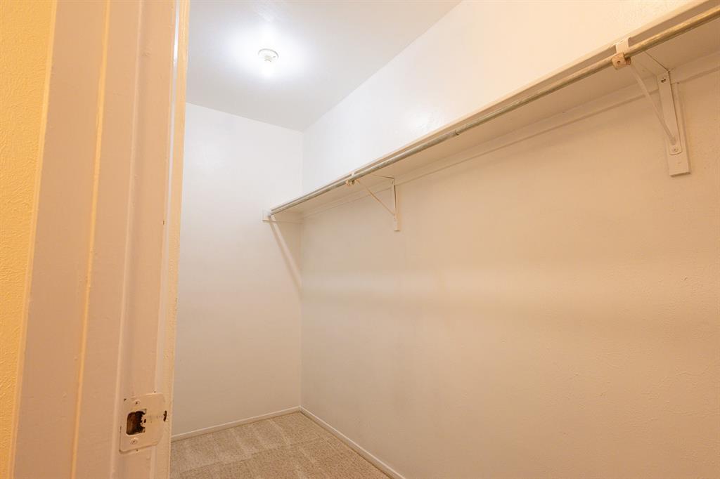 5540 Boca Raton Boulevard, Unit 175 Fort Worth, TX 76112 - Photo 24 of 30 Walk in closet featuring light colored carpet