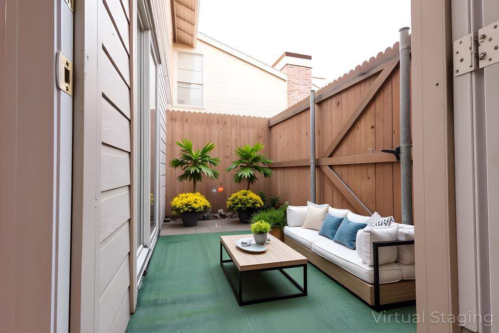 5540 Boca Raton Boulevard, Unit 175 Fort Worth, TX 76112 - Photo 28 of 30 View of patio with outdoor lounge area