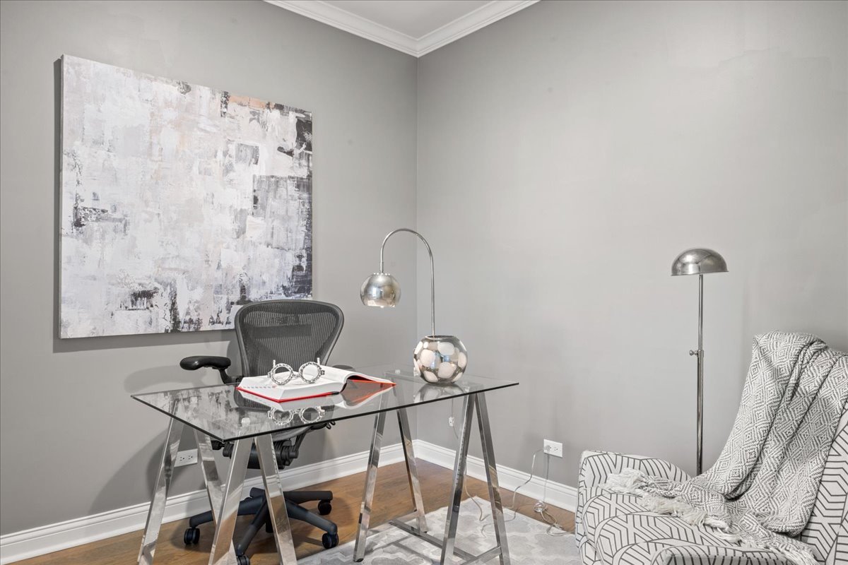 1625 Sunset Ridge Road Glenview, IL 60025 - Photo 22 of 49 a dining room with furniture and wooden floor