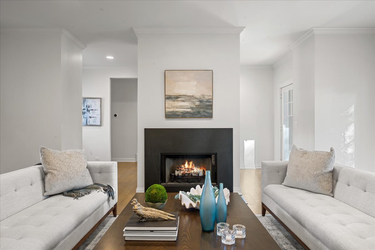 1625 Sunset Ridge Road Glenview, IL 60025 - Photo 8 of 49 a living room with furniture and a fireplace
