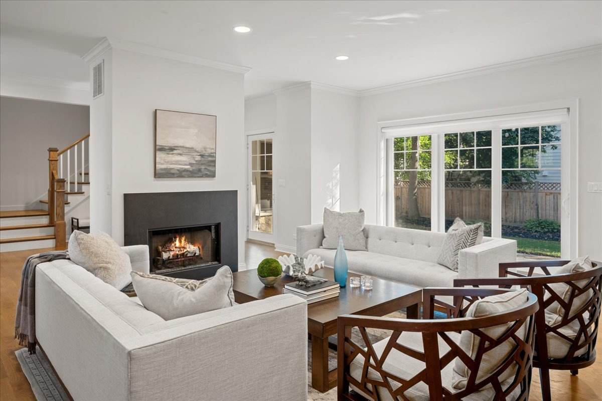 1625 Sunset Ridge Road Glenview, IL 60025 - Photo 10 of 49 a living room with furniture and a fireplace